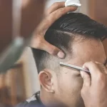 Barbershop haircut man